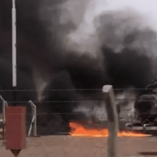 BARILOCHE: Explosión e incendio en un pozo petrolero