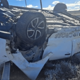 PTO. DESEADO: Tragedia: volcaron en un Citroën C3 y murió un joven de 22 años