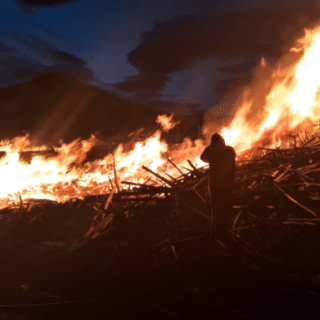 PTA. ARENAS: Fuego consumió por completo el exaserradero Tres Lagunas de Timaukel