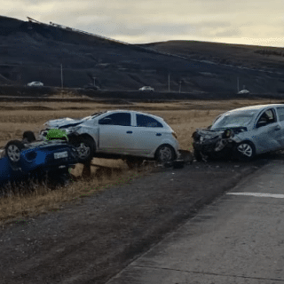 RÍO TURBIO: Falleció una tercera víctima de 34 años por un triple accidente en una ruta