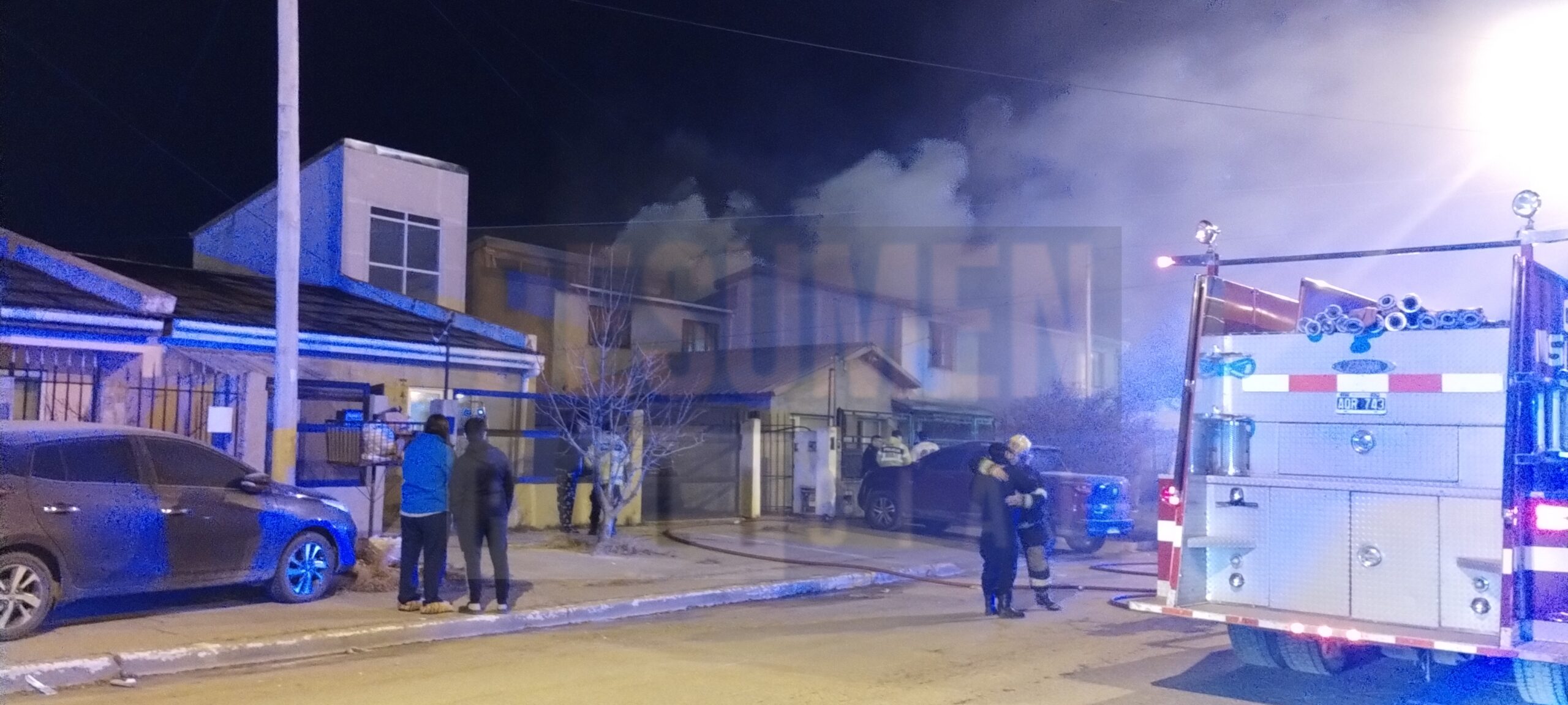Incendio durante la madrugada que fue rápido controlado
