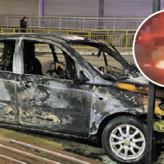 PTA. ARENAS: Maniobras temerarias de conductor terminaron con vehículo en llamas