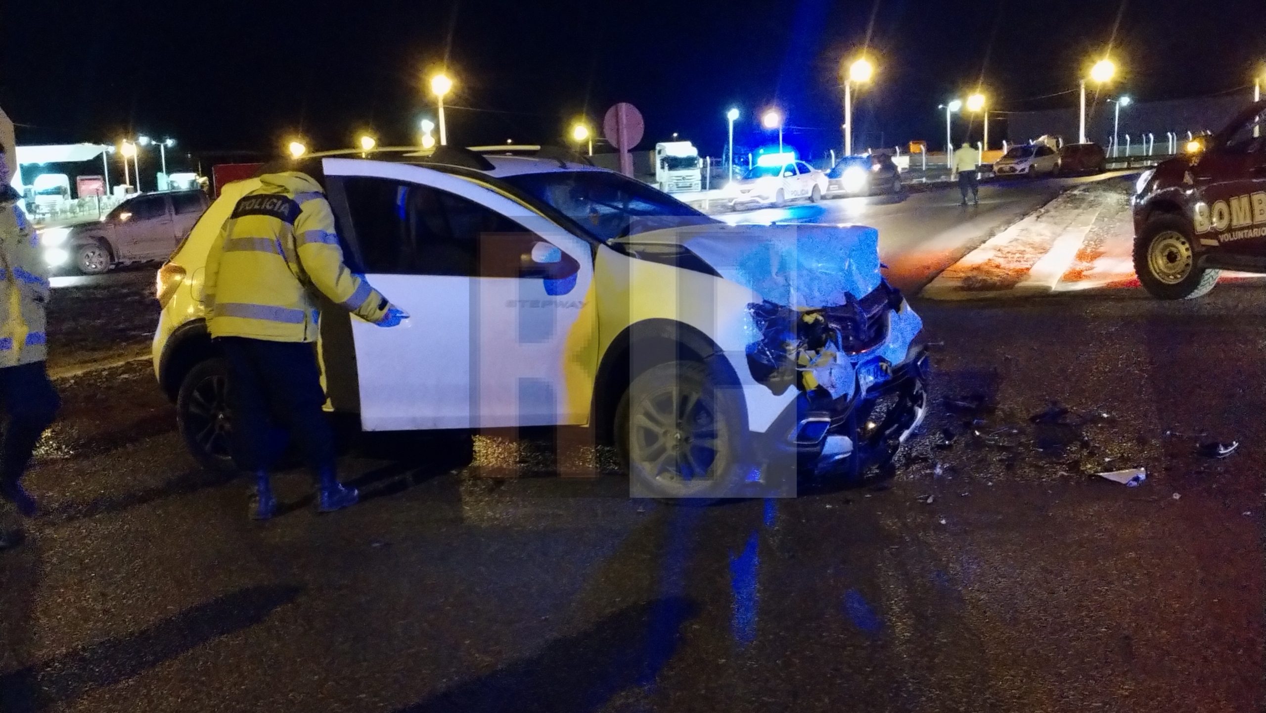 Impresionante accidente de tránsito con dos lesionados