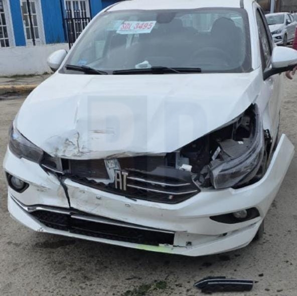 Colisión vehicular en la ciudad de Ushuaia, sin lesionados