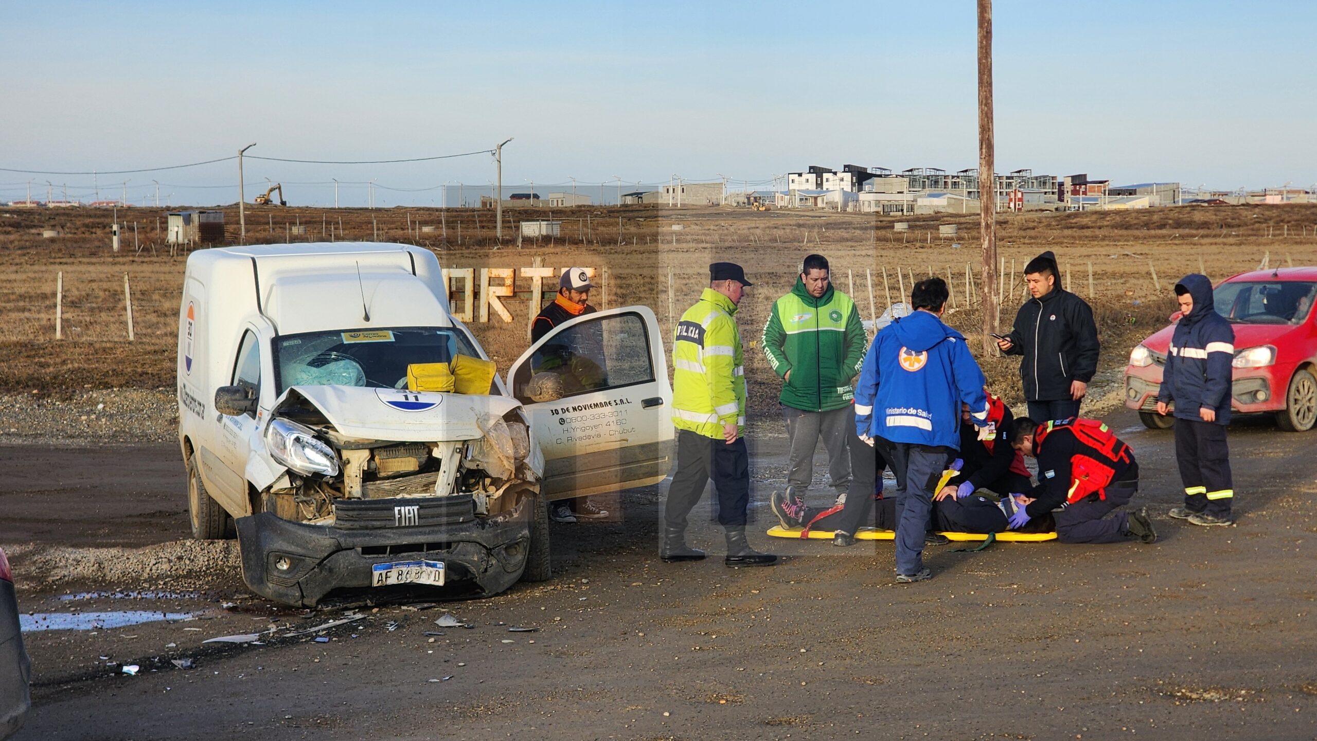 Violento impacto a la salida del barrio Costa Norte dejó dos conductoras heridas