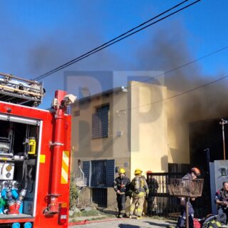 Incendio en un galpón: un hombre fue trasladado al hospital por precaución