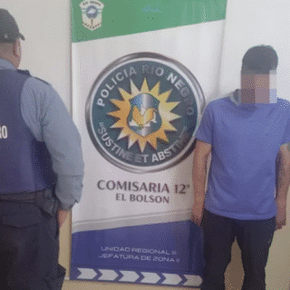 EL BOLSÓN: Detuvieron a un santacruceño que intentó atacar a su pareja con un cuchillo: tenía pedido de captura vigente