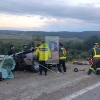 Un hombre de Tolhuin fue rescatado e internado tras violento impacto contra un guardarrail