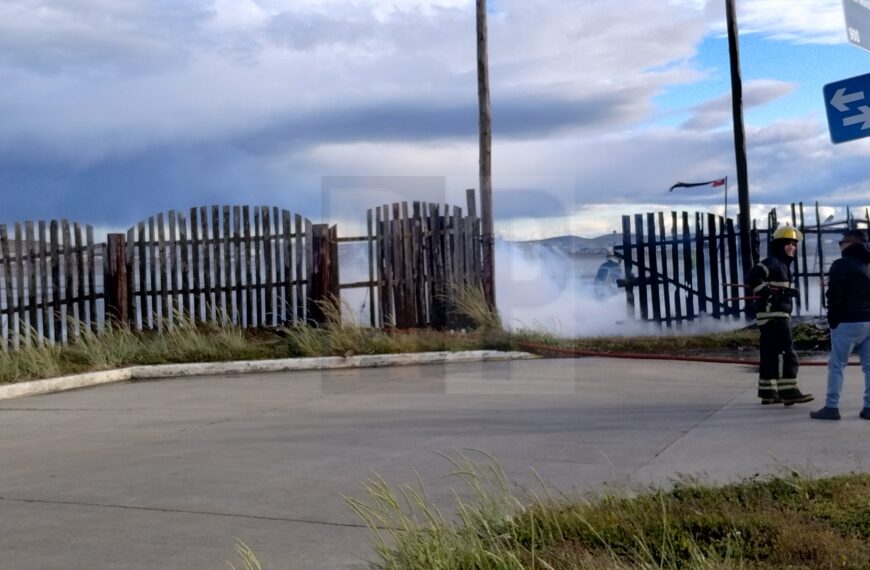 Quema de pastizales en el barrio AGP se propagó a un cerco perimetral