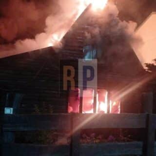 Se incendió una casa de fin de semana en Tolhuin