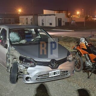 Motociclista internado tras impactar contra un vehículo conducido por un hombre alcoholizado