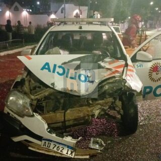 Cuatro policías heridos en dos accidentes de patrulleros este fin de semana