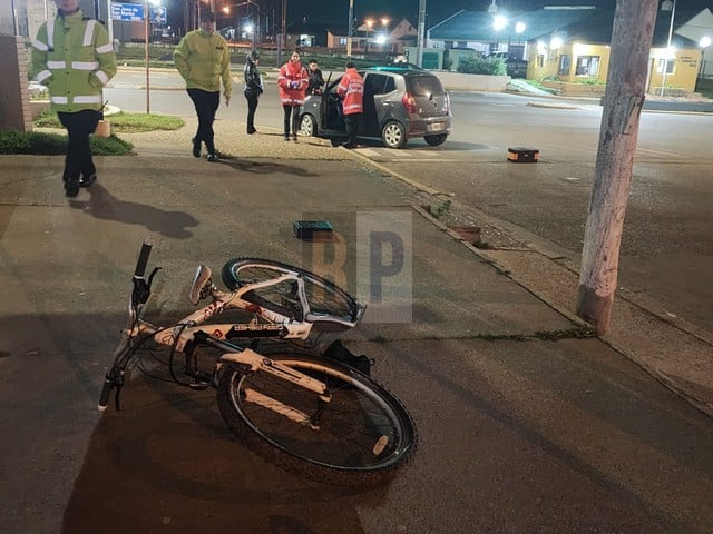 Un chico de 16 años sufrió accidente de tránsito con una bicicleta