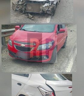 Triple choque en la ruta 3 no tuvo heridos graves