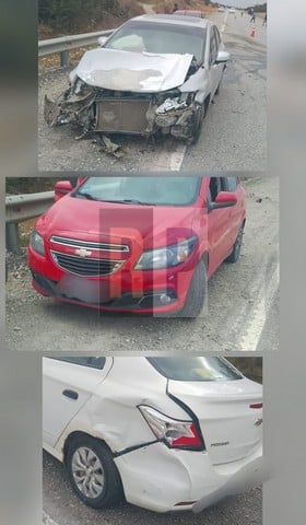 Triple choque en la ruta 3 no tuvo heridos graves