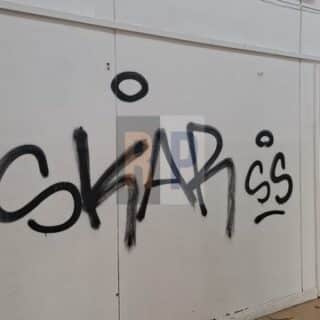 La escuela 14 fue blanco de un intento de robo y actos de vandalismo