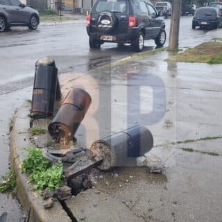 Complicada mañana en el tránsito en Río Grande con intensas lluvias y semáforos fuera de funcionamiento