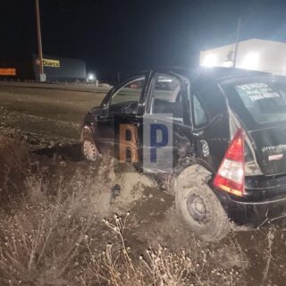 Dos conductores trasladados al hospital tras choque sobre un acceso de ruta 3