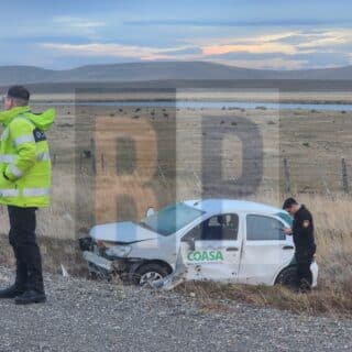 Conductor hospitalizado por vuelco en la ruta 3 al sur de Río Grande