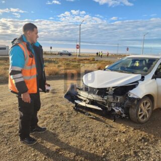 Choque y alcoholemia positiva en el acceso al barrio Las Barrancas