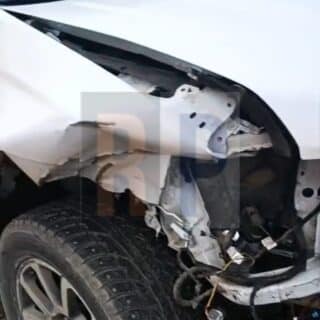 Camioneta chilena impactó contra un guanaco camino a Tolhuin
